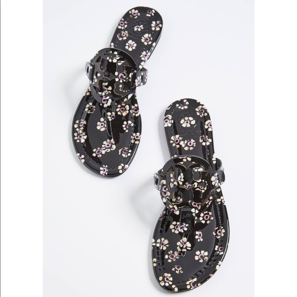 Tory Burch Miller Sandals Stamped Floral